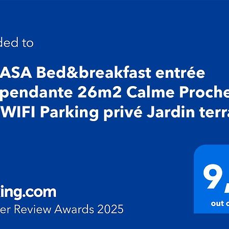 La Casa Bed&Breakfast Entree Independante 26M2 Calme Proche De Tout Wifi Parking Prive Jardin Terrasse ユリューニュ エクステリア 写真