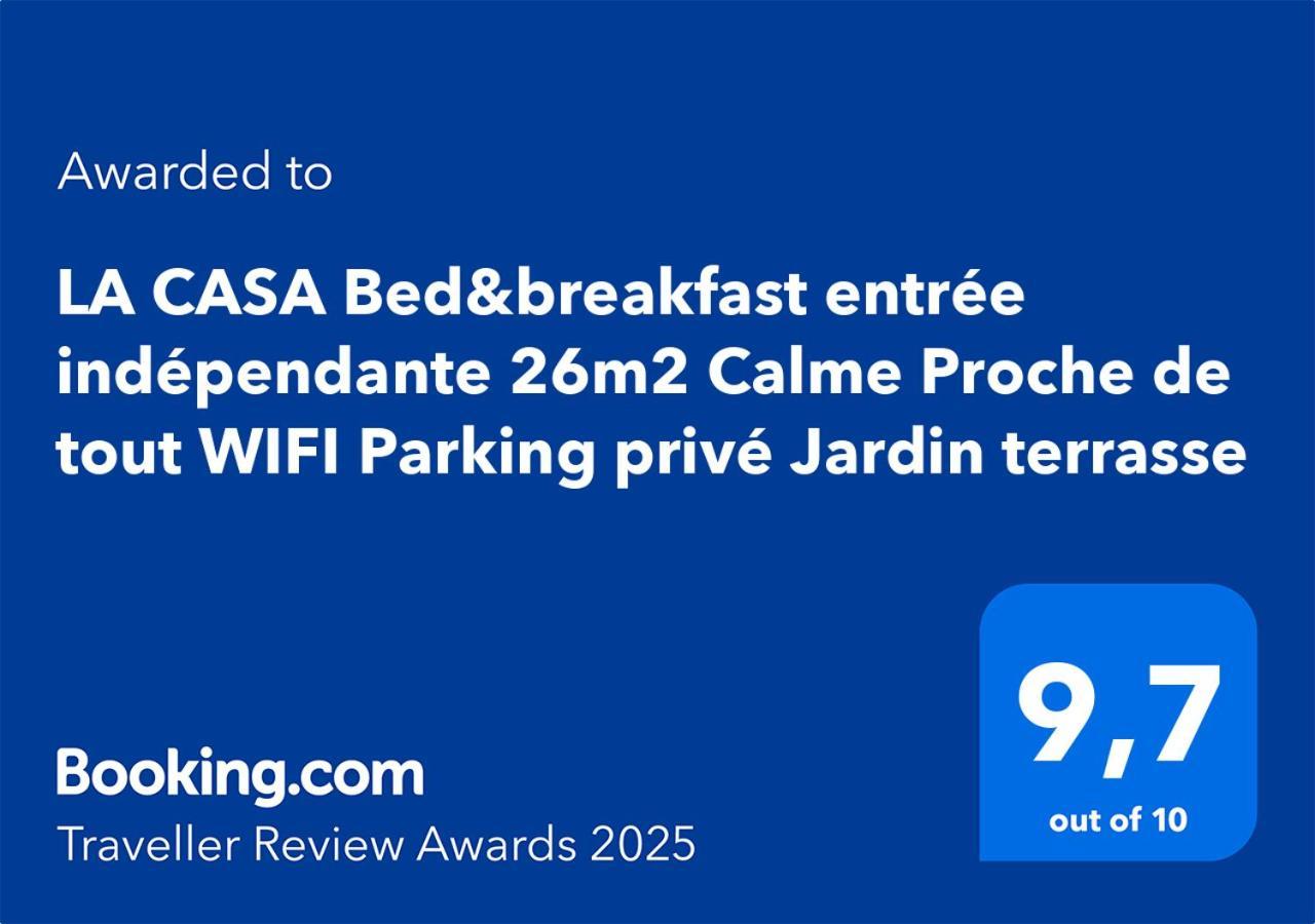 La Casa Bed&Breakfast Entree Independante 26M2 Calme Proche De Tout Wifi Parking Prive Jardin Terrasse ユリューニュ エクステリア 写真